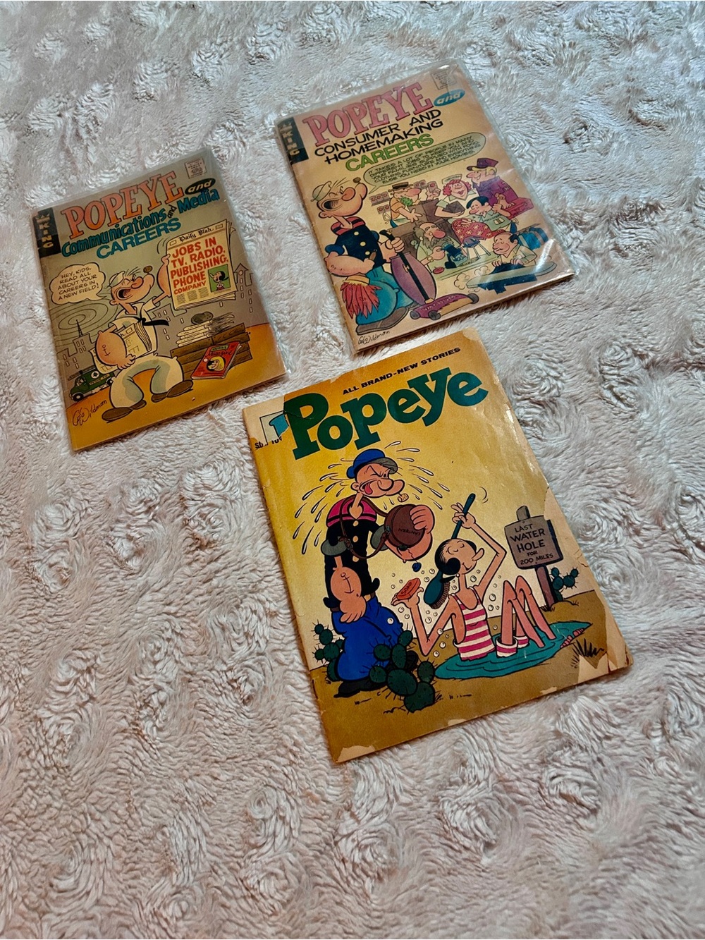 Popeye Vintage Comic Book Collection Set of 3